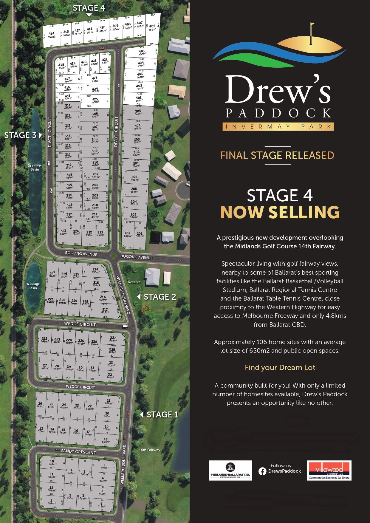 [Land for Sale] Drew's Paddock Estate, Invermay Park OpenLot